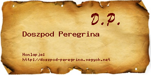 Doszpod Peregrina névjegykártya